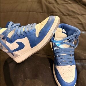 Kids Blue and White Sneakers